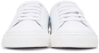 Anya Hindmarch SSENSE Exclusive White and Yellow Wink Tennis Sneakers