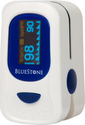 Bluestone Portable Finger Pulse Oximeter with Case