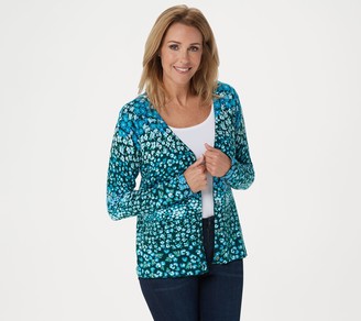 isaac mizrahi floral cardigan