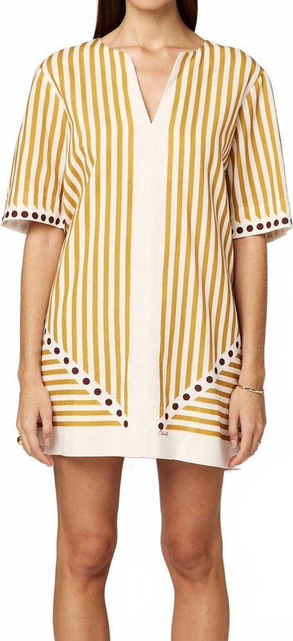 Cleobella Fiona Mini Dress In Lusso Stripe