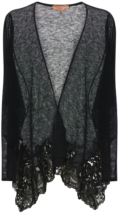 black lace cardigan uk