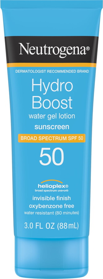Neutrogena Hydro Boost Moisturizing Gel Sunscreen Lotion for Face and Body, SPF 50, 3 fl oz