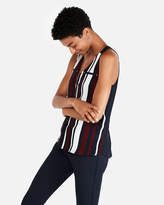 Thumbnail for your product : Express Petite Striped Zip Hudson Tank