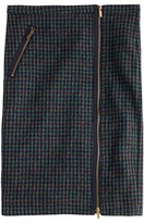 Thumbnail for your product : J.Crew Asymmetrical zip pencil skirt in houndstooth