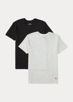 Thumbnail for your product : Ralph Lauren Solid Cotton V-Neck 2-Pack