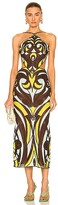 Thumbnail for your product : Emilio Pucci Totem Embroidery Dress in Brown