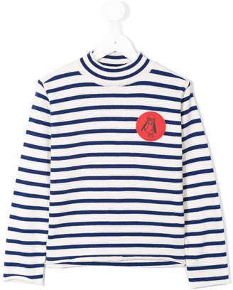 Bobo Choses 'Loup De Mer' knitted turtle neck sweater