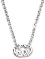 Thumbnail for your product : Gucci Sterling Silver Double G Necklace