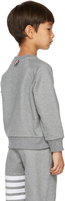 Thom Browne Kids Grey Loopback 4-Bar Sweatshirt