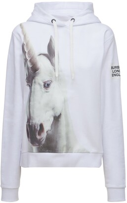 Burberry Unicorn Print Cotton Sweatshirt Hoodie