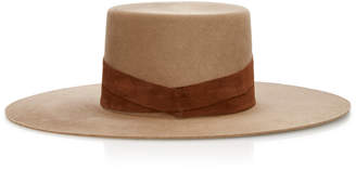 Janessa Leone Phoenix Wide-Brim Wool Hat
