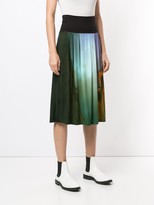 Thumbnail for your product : agnès b. graphic print A-line midi skirt