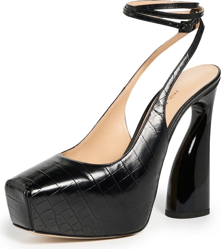 Paul Andrew Steel Toe Cap Leather Pumps ShopStyle Heels