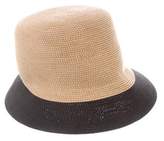 Thumbnail for your product : Eric Javits Colorblock Fedora Hat Tan Colorblock Fedora Hat