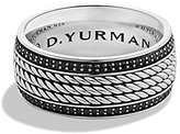 Thumbnail for your product : David Yurman Maritime Rope Band Black Diamond Ring