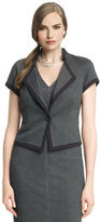 Thumbnail for your product : Anne Klein Herringbone Cropped Jacket