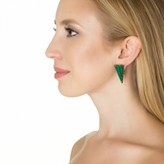Thumbnail for your product : Magid Sarah Large Recon Malachite Stud Earrings
