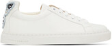 Thumbnail for your product : Sophia Webster White Leather Butterfly Low Sneakers