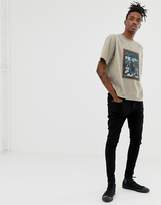 Thumbnail for your product : Heart N Dagger oversized t-shirt with print-Stone