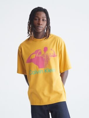 Calvin Klein Men's Yellow Shirts on Sale | ShopStyle