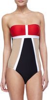 Thumbnail for your product : Luxe by Lisa Vogel Mrs. Bond Colorblock Maillot