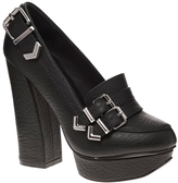 Thumbnail for your product : Shellys Chlebek Platform Buckle Heeled Loafer Shoes