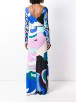 Thumbnail for your product : Emilio Pucci boat neck long dress