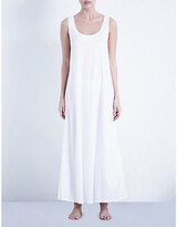 Thumbnail for your product : Hanro White Deluxe Cotton-Jersey Nightdress, Size: XS