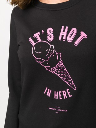 Armani Exchange Hot In Here printed sweatshirt