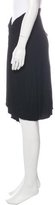 Thumbnail for your product : Saint Laurent Draped Knee-Length Skirt