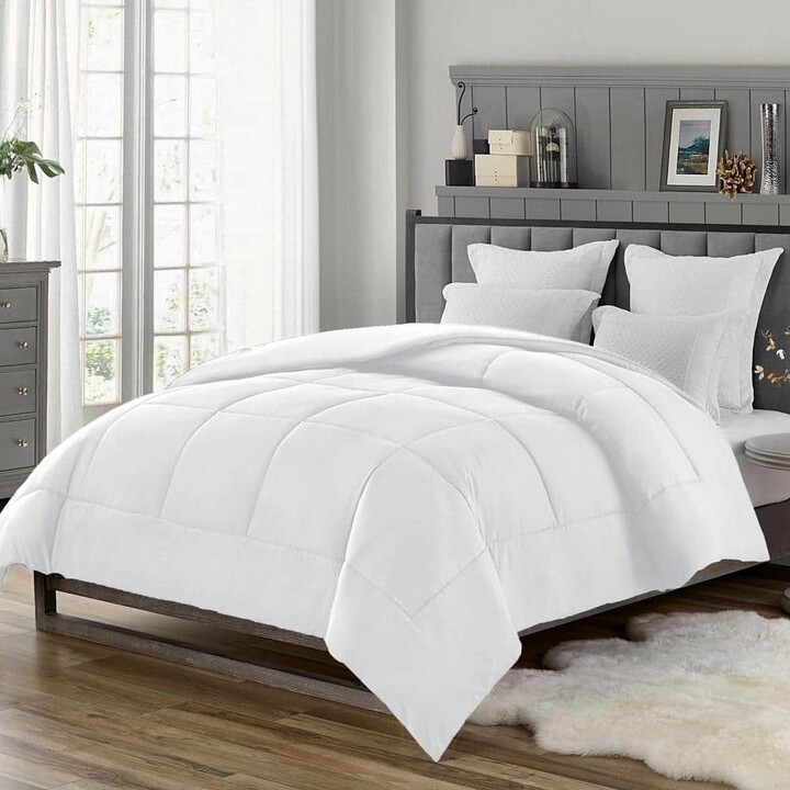 Swift Home Full Size All Season Ultra Soft Down Alternative Single Comforter, White