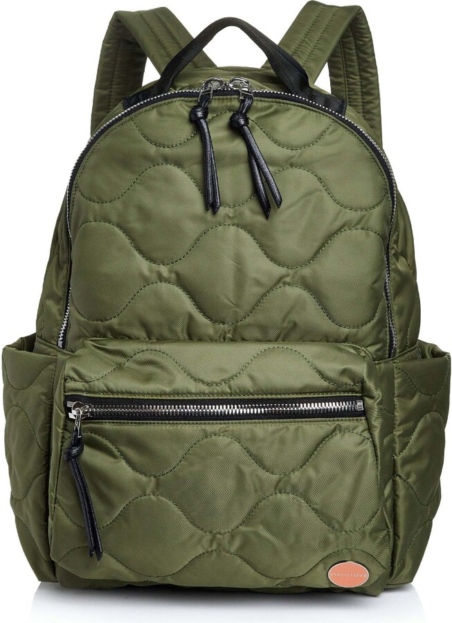 Shortylove Green Tate - Quilted Backpack, Sage