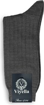 Thumbnail for your product : Viyella Mens Wool Short Ribbed Sock