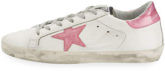 Golden Goose Distressed Leather Low-Top Sneakers