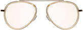 Thumbnail for your product : Illesteva Single-Bridge Acetate Aviator Sunglasses, Beige