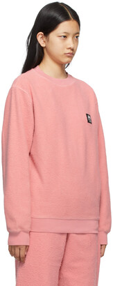 Brain Dead Pink Reverse Fleece Sweatshirt