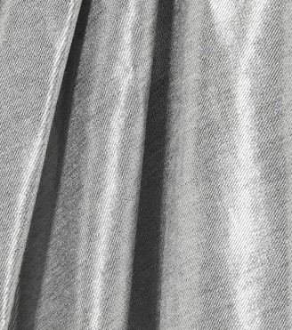 Rick Owens Metallic silk-blend midi dress