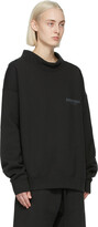 Thumbnail for your product : Essentials Black Mock Neck Pullover Sweatshirt