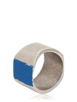 Thumbnail for your product : Maison Martin Margiela 7812 Blue Square Ring