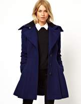 Thumbnail for your product : ASOS COLLECTION Skater Coat With Rib Collar