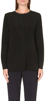 Thumbnail for your product : Tory Burch Contrast-back silk shirt