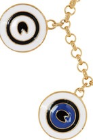 Thumbnail for your product : Marc by Marc Jacobs Protection enameled gold-tone charm bracelet