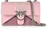 Thumbnail for your product : Pinko Love Funny Pink Eco Leather Shoulder Bag