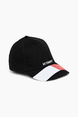 Vetements X Tommy Hilfiger Logo-embroidered cotton-twill cap