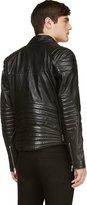 Thumbnail for your product : BLK DNM Black Ribbed Leather Biker Jacket