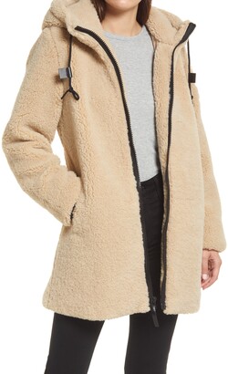sanctuary teddy bear faux shearling coat