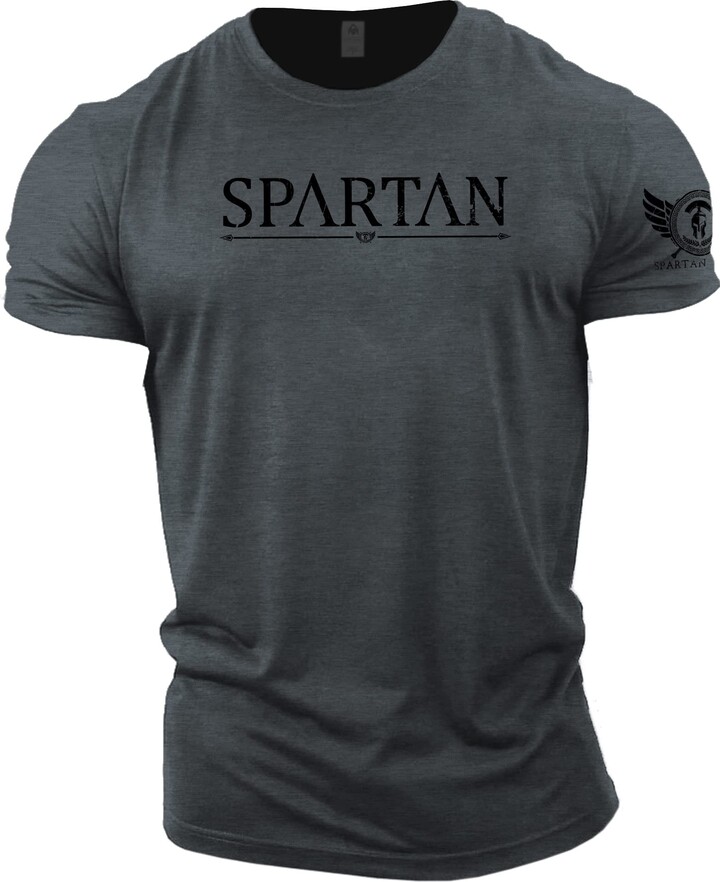 GYMTIER Spartan - Gym T-Shirt for Men Bodybuilding Weighlifting ...