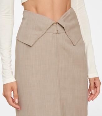 JACQUEMUS【関税送料込】La Jupe Peploロングスカート Jacquemus La Jupe de-Nîmes スカート | ブルー | FARFETCH JP
