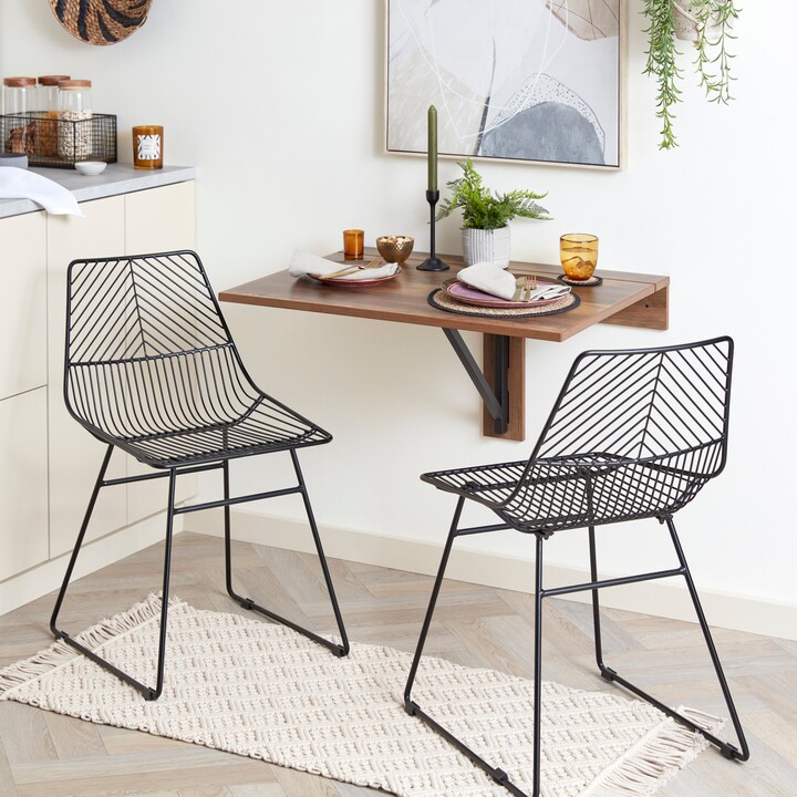 Dunelm Carlton Wall Mounted Dining Table Pine ShopStyle