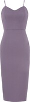 Thumbnail for your product : Nomi Fame Women's Onda Grey Crepe Midi Dress With Adjustable Straps